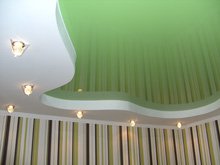 Подвесной потолок с встроенным светом фото работ СК Комфорт на Троещине