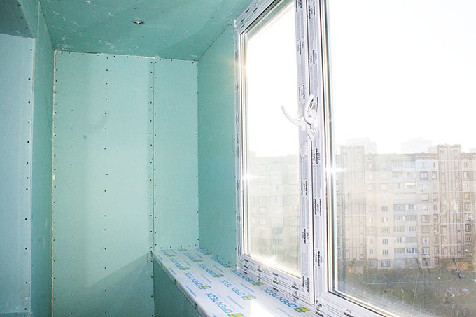 Обшивка балкона гипсокартоном фото ск комфорт