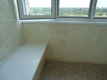 Обшивка балкона фото СК Комфорт